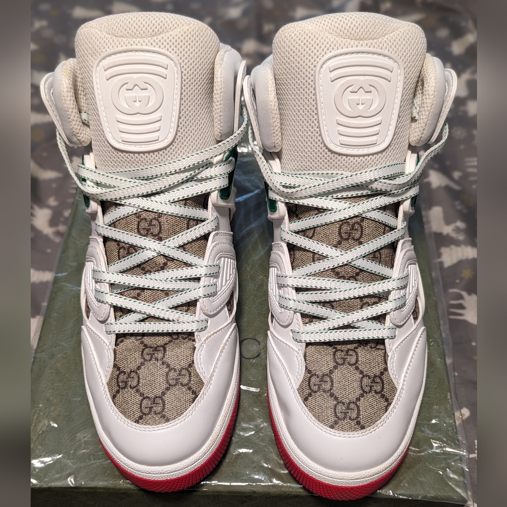 Authentic Gucci Basket High Top Sneakers
